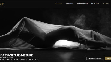 Page d'accueil du site : Sensual-Services 