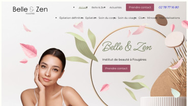 Page d'accueil du site : Belle et Zen